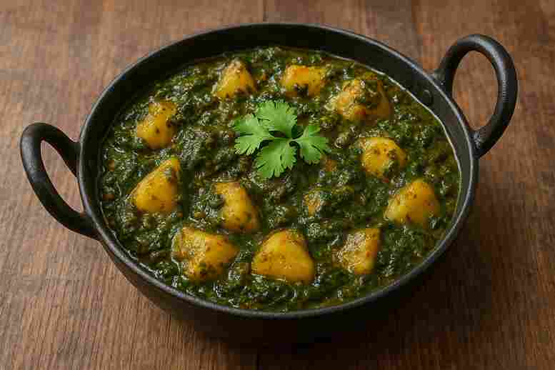 आलू पालक की सब्जी