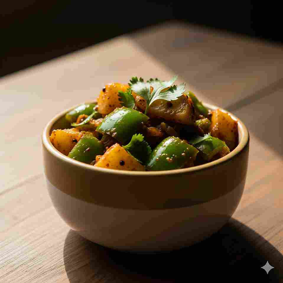 शिमला मिर्च आलू